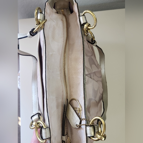 Coach Alexandra Signature Jacquard Tote - Picture 9 of 14